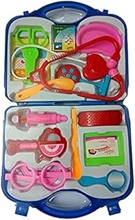 طقم أدوات شنطة طبيب للأطفال، لون أزرق