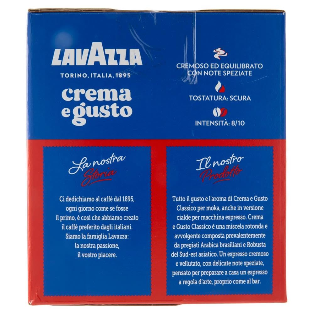 Italian Gourmet Crema e Gusto Cialde E.S.E. 44mm 8 x 50 Kaffeepads | Intensità 8/10, aroma classico; kompostierbar, einzeln verpackt, kompatibel mit Maschinen für, + Kostenlos Polpa 400g