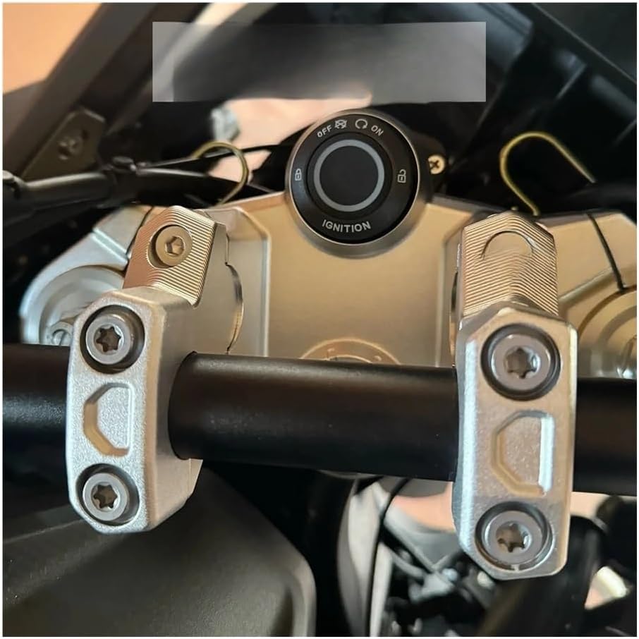 Motorbike Handlebar Risers For Voge 900 DSX DSX900 DS X DS900X pair Motorcycle Accessories Silver Aluminum Handlebar Riser Bar Mount Handle Clamp