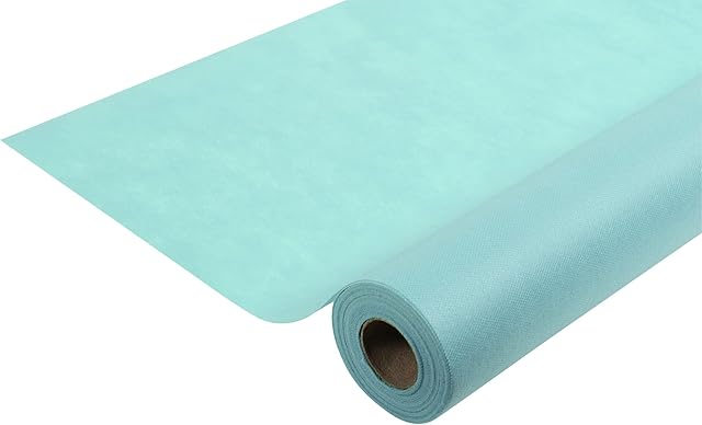Pro Nappe R781045I Profesjonalny obrus, jednorazowy z włókniny spunbond - rolka 10 m długości X 1,20 m szerokości - kolor zielony wodny - materiał odporny na rozdarcia, hydrofobowy