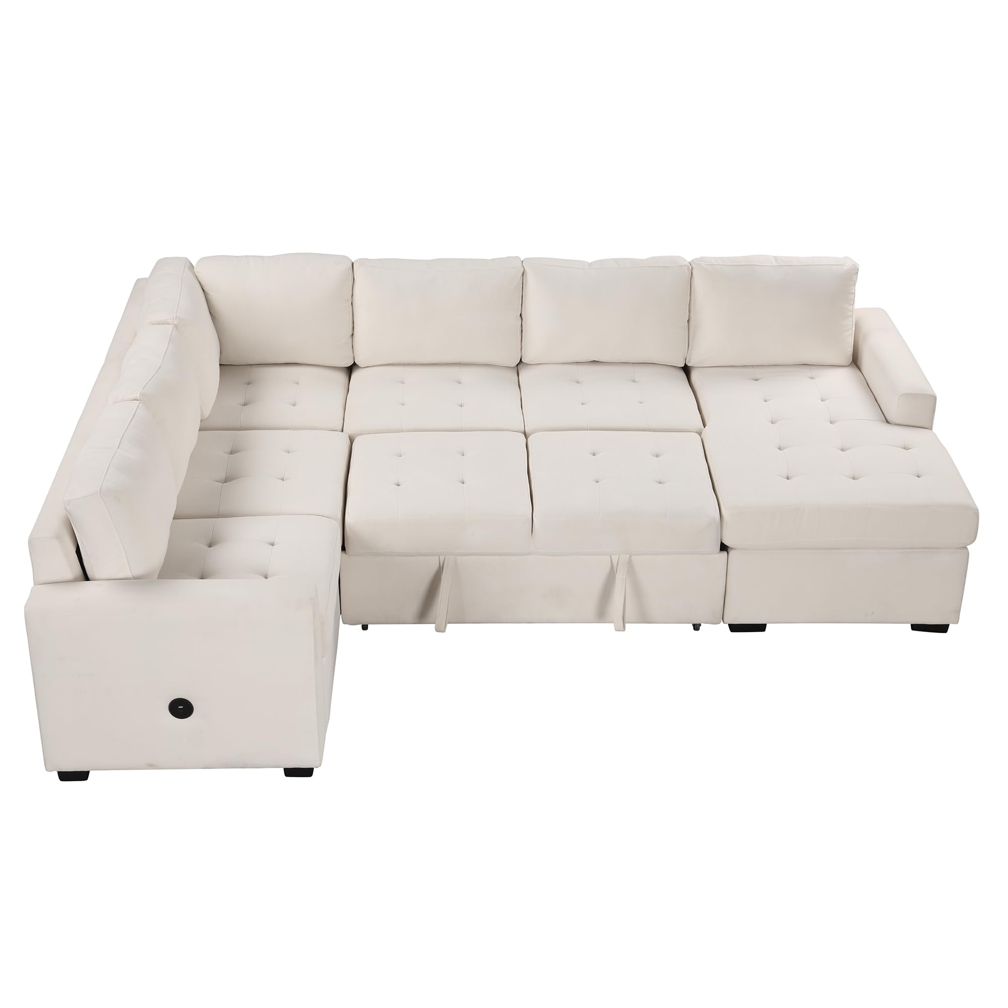 Amazon.com: VilroCaz 108.3''W L-Shaped Corner Combination