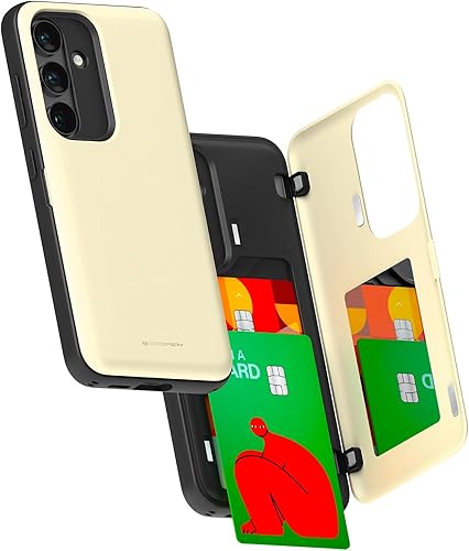Miniatura 219 de GOOSPERY Parachoques magnético para puerta compatible con Galaxy S23, tarjetero tipo cartera, cierre automático, protección de doble capa resistente