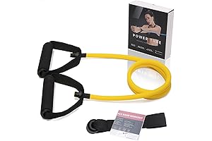 Resistance Bands with Door Anchor and Exercise Guide