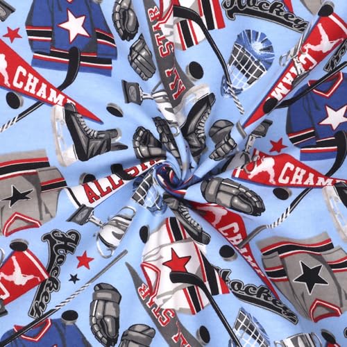 Premium Blue Flannel Hockey Gear Fabric by Mook Fabrics – Soft, Vibrant, and Versatile for Crafts and Apparel 3 Premium Blue Flannel Hockey Gear Fabric by Mook Fabrics – Soft, Vibrant, and Versatile for Crafts and Apparel - Image 2