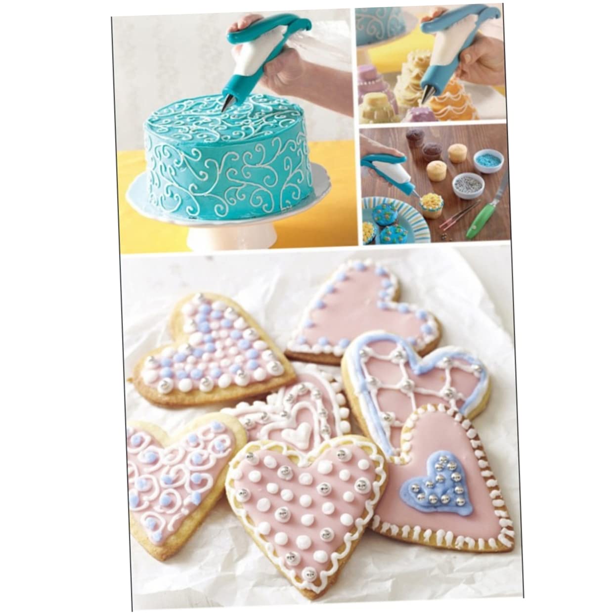 TOPBATHY 18stücke Teiliges Multi-tool Für Tortendekoration Icing Piping Pen Kit Mit Spritzbeuteln Und Spritztüllen Für Präzises Dekorieren Von Kuchen Keksen