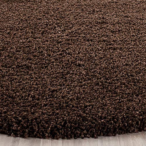 Image of Shaggy Super Soft Carpet for Home & Living Room Size - 7 X 10 Ft (Brown)