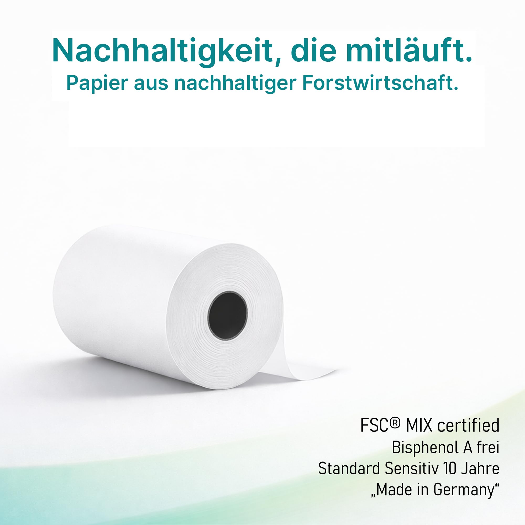 100 Thermorollen 80 mm x 25 m lang – Ø 45 mm – BPA-frei – Kassenrollen für Lieferdienste und POS-Drucker, kompatibel mit Sunmi V2s und Enfore Dasher (100)