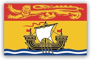 New Brunswick Flag Sticker for Water Bottle Phone Tumbler Hard hat - Four Pack