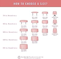 Vista 6 de Manteles de poliéster redondos de 120 pulgadas