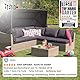 beo® Lounge-Kissen Rückenkissen 80x40cm hellgrau | Waschbar | Made in EU nach Öko-Tex Standard | Atmungsaktiv und UV-beständig | Sitzkissen Outdoor für Gartenmöbel | Gartenstuhlauflagen