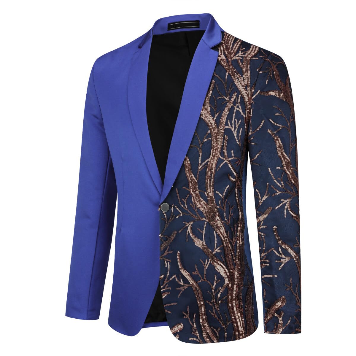 Allthemen Veste de Smoking Costume Homme Brillant de Mariage avec Un Bouton