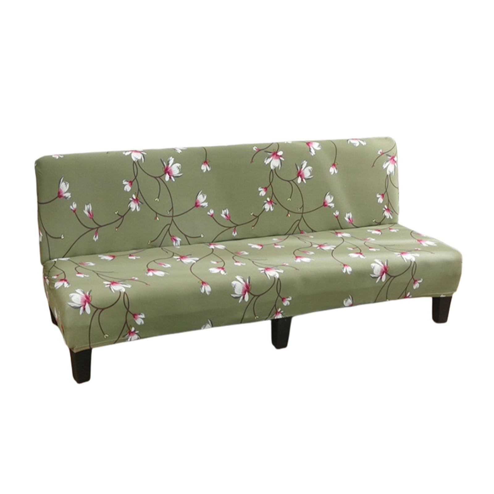 Housse de protection de futon antidérapante et élastique pour banquette sans accoudoirs