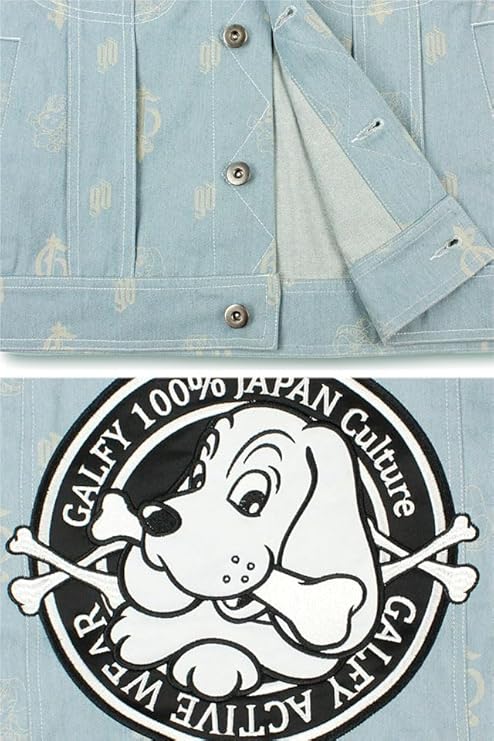 Amazon | (ガルフィー)GALFY 紋紋デニムジャケット(134038) (ブラック