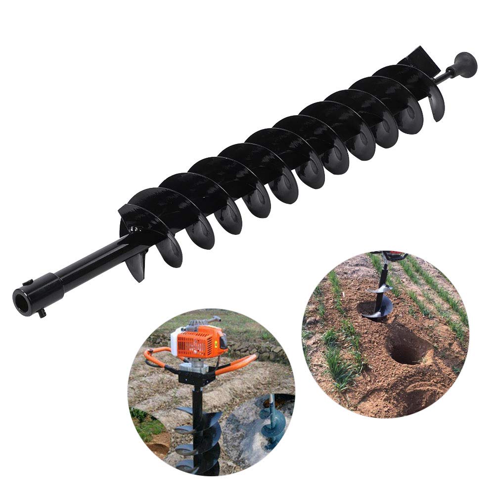 20mm Post Hole Digger Attachment, Manganese Steel Construction, 10cm Blade Diameter, Lightweight and Portable, for Gardening, Planting, Soil Aeration, DIY and Professional U