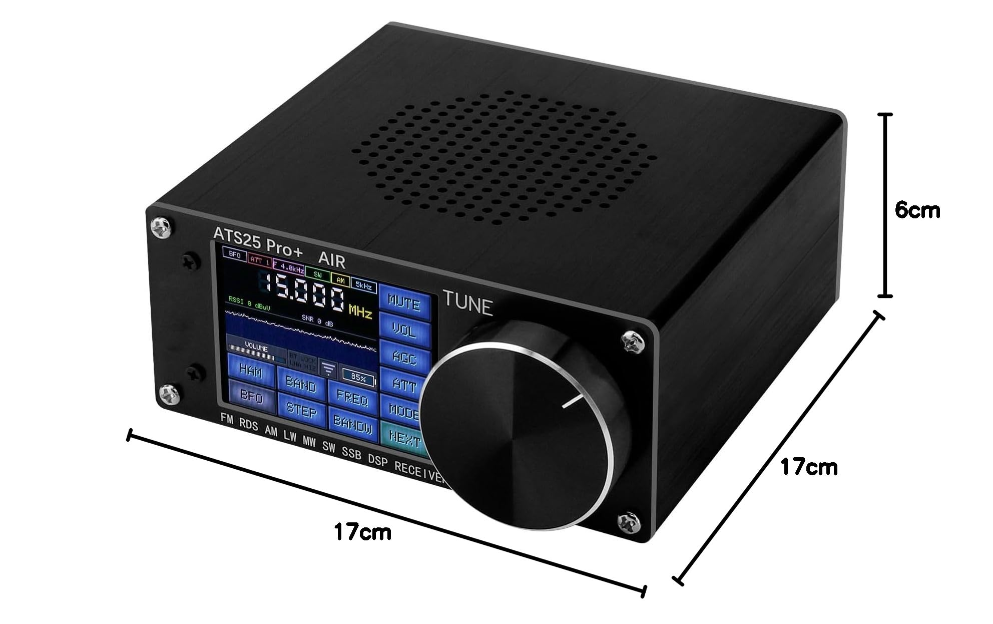 ATS25 Pro+ Radio Empfänger FM SW SSB MW LW AIR SDR Luftfahrt Band