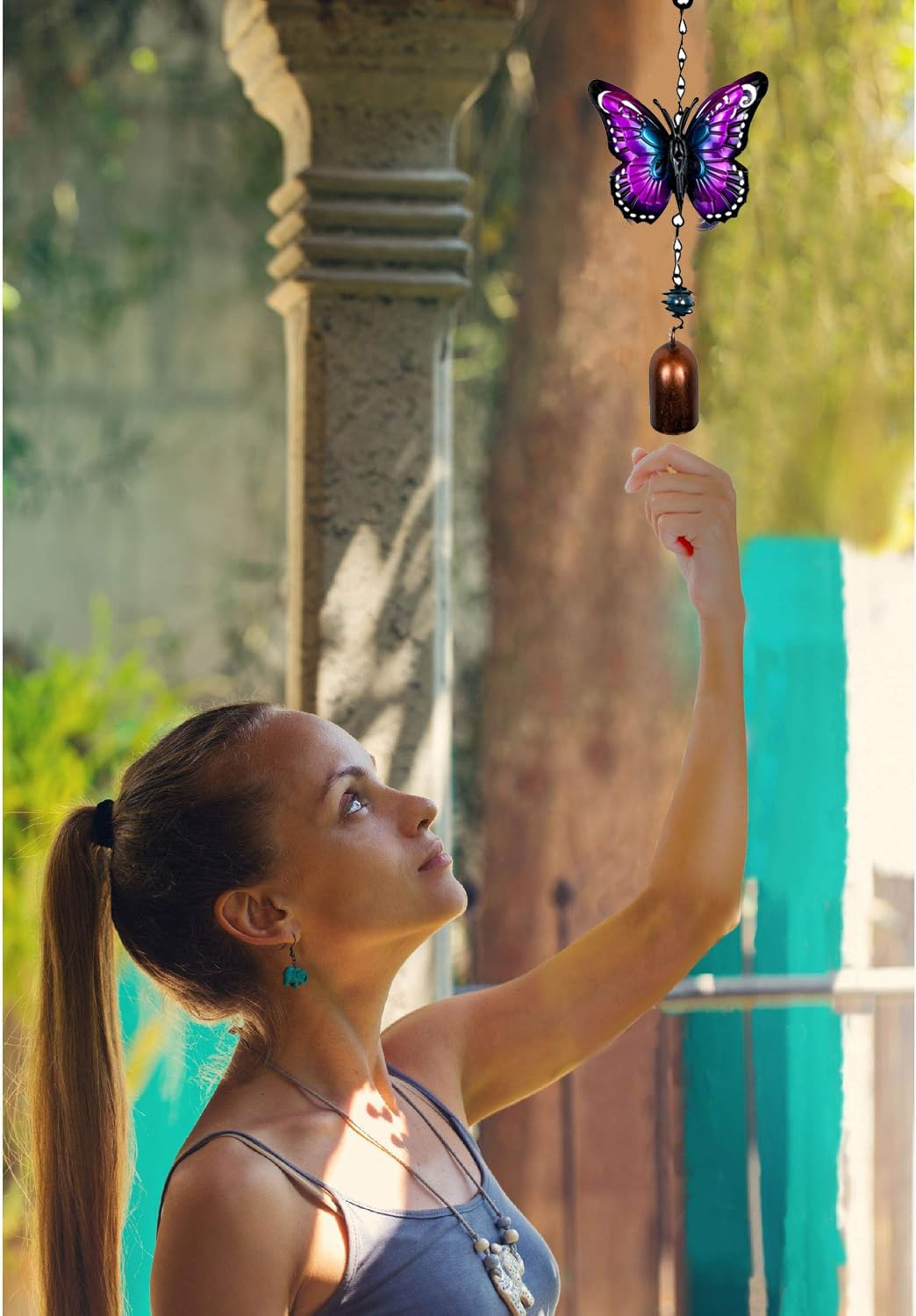 Campanella a vento per decorazione da giardino