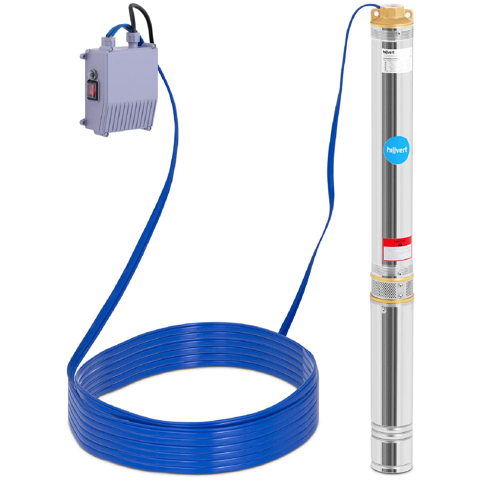 Pompa Sommersa per Pozzo Elettropompa Sommersa HT-ROBSON-SP1100-101 (6.000 l/h, 1.100 W, Acciaio Inox, Diametro: 95 mm)