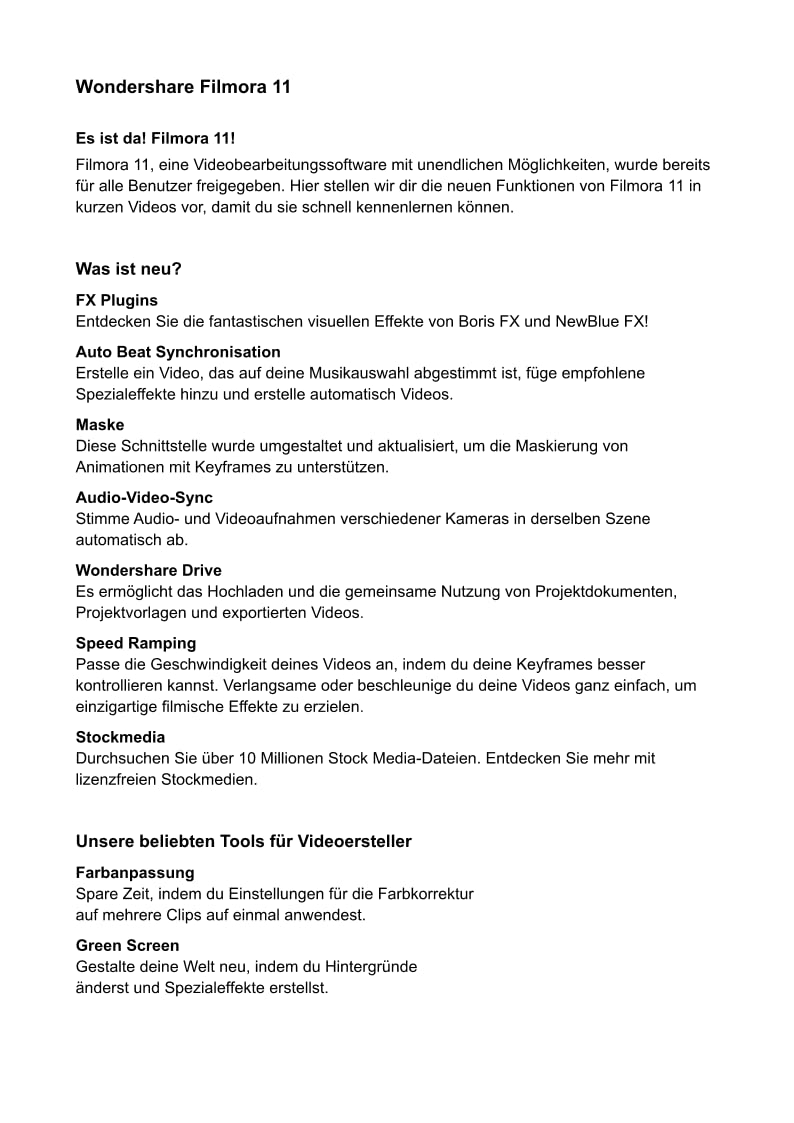 Filmora Video Editor für MAC PC- lifetime Vollversion (Product Keycard ohne Datenträger)