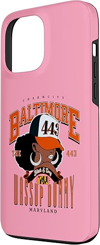 Miniatura 2 de iPhone 13 Pro Max 443 Area Code Baltimore Maryland Flag Blaq Girl Bmore Pride Case