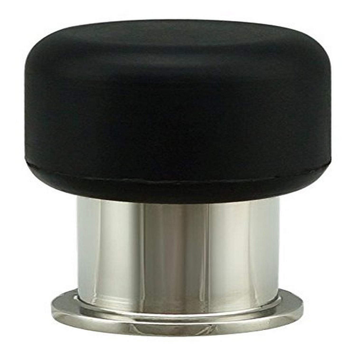 INOXDSIX05-32 Floor Mount or Wall Mount Door Stop, Polished Stainless Steel