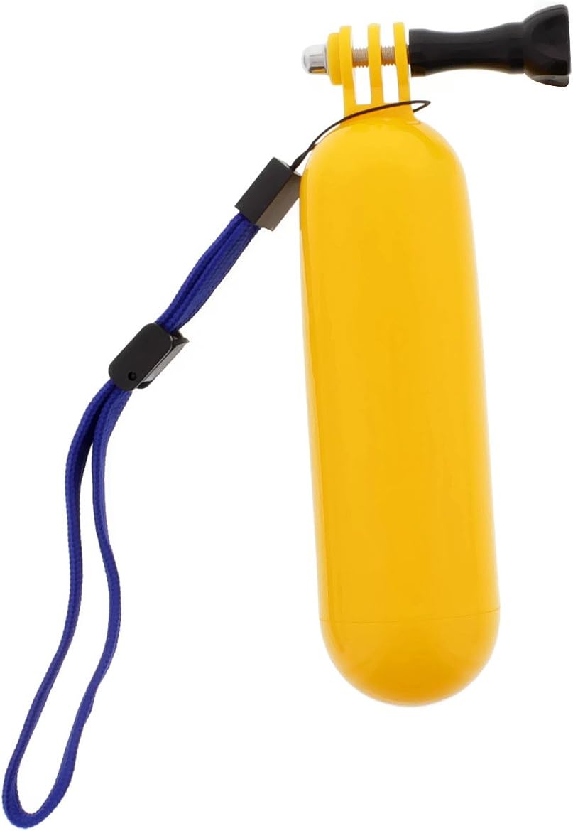 Albinar Waterproof Floating Hand Grip Monopod with Thumb Screw Mount and Adjustable Wrist Strap for GoPro Hero 2/3/3+/4 Session, Yellow