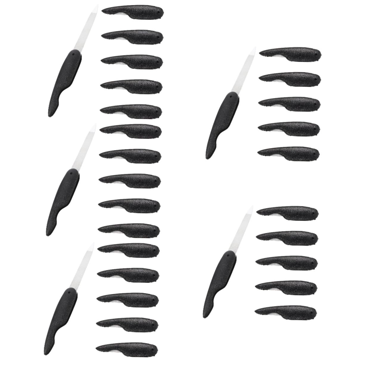 WOONEKY 5 Set Di Lime Per Unghie Strumenti Artistici Set Di Buffer Per Unghie Acriliche 6 Pezzi * 5