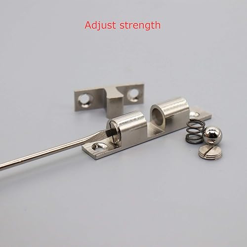 Miniatura 4 de Ball Catch Omitfu - Juego de 6 rodillos de tensión de doble bola de latón macizo chapado en cromo ajustable con tornillos