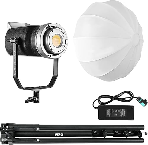 Miniatura 7 de GVM - Luz de video LED bicolor iluminación continua de 200 W con caja de luz de linterna control DMXBluetooth kit de iluminación de video de