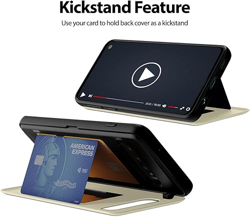 Miniatura 437 de GOOSPERY Parachoques magnético para puerta compatible con Galaxy S23, tarjetero tipo cartera, cierre automático, protección de doble capa resistente