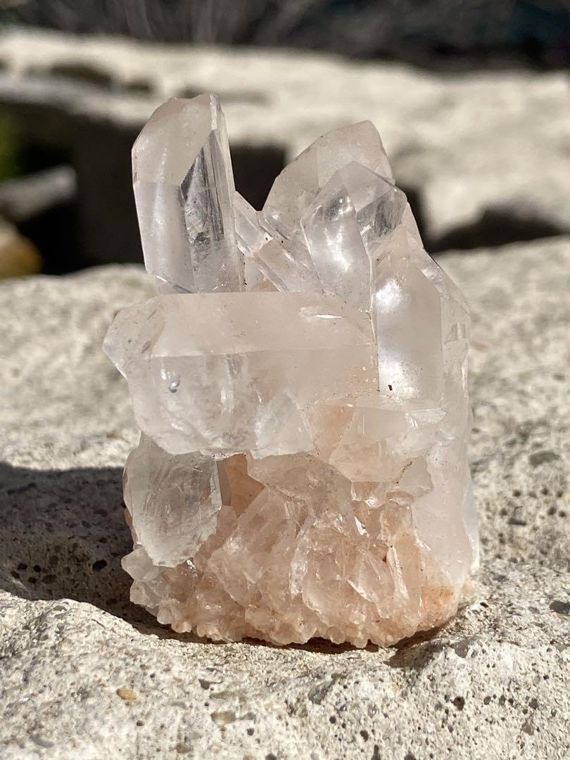 Amazon.co.jp: ！最強エネルギー最強浄化ピンクマニカラン水晶ミニ