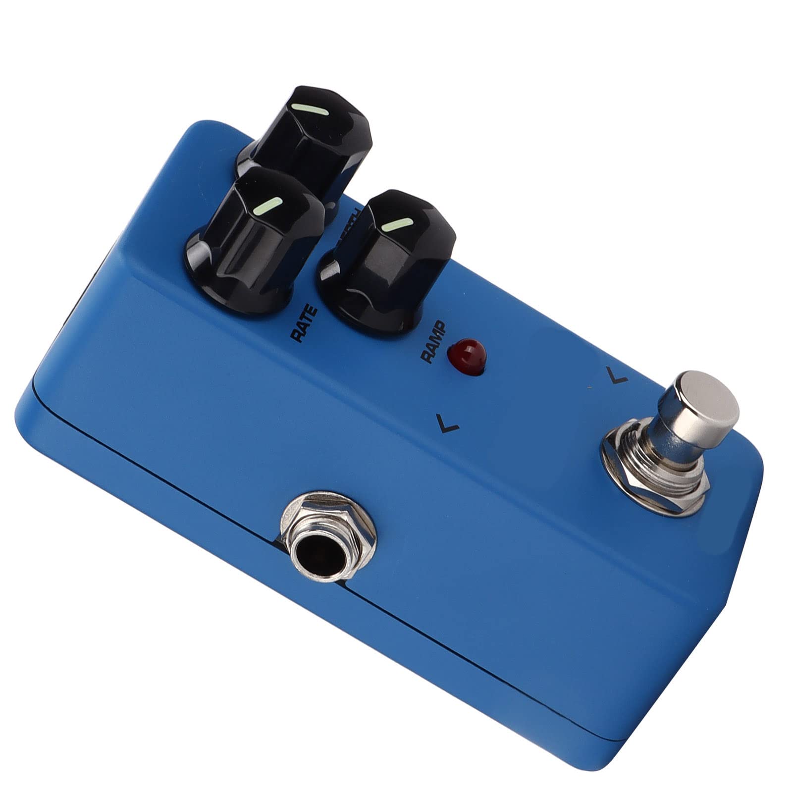 Pedale Effetto per Chitarra Mini Vibrato Compatto per Appassionati di Chitarra Elettrica Lega di Alluminio Blu