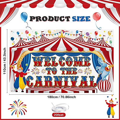 Fondo Carnaval Circo Remagr 71 x 43 pulgadas miniatura 5