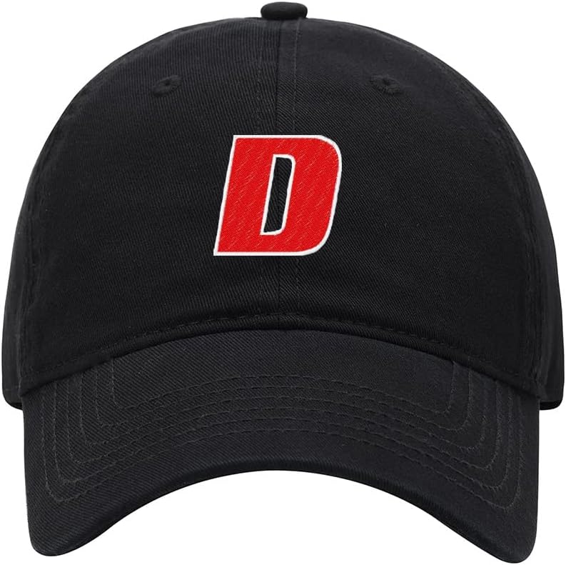 Baseball Cap Men Handsome Letter D Embroidered Washed Cotton Dad Hat Baseball Caps