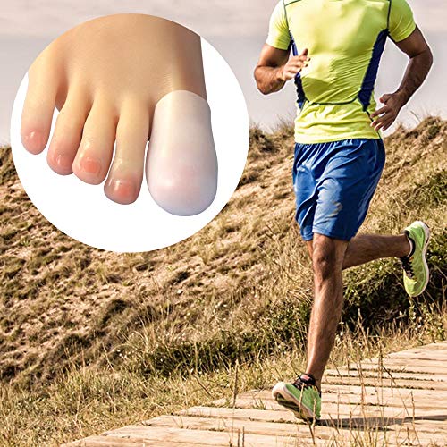 Image of Hoogoo 10 Pack Big Toe Caps and Protectors, Gel Toe Covers, Protect Toe from Rubbing, Ingrown Toenails, Corns, Blisters, Hammer Toes and Other Painful Toe Problems