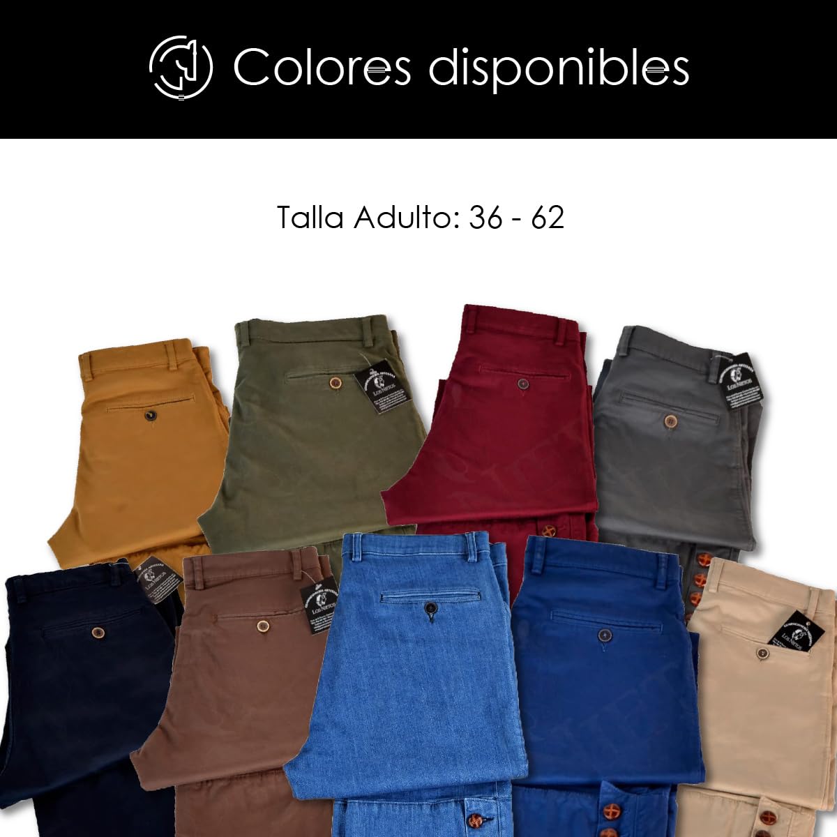 Los Nietos Klassische Reithose für Erwachsene | Größe 36 | Marineblau | Reitsportartikel | Sattlerei | Handwerkstradition