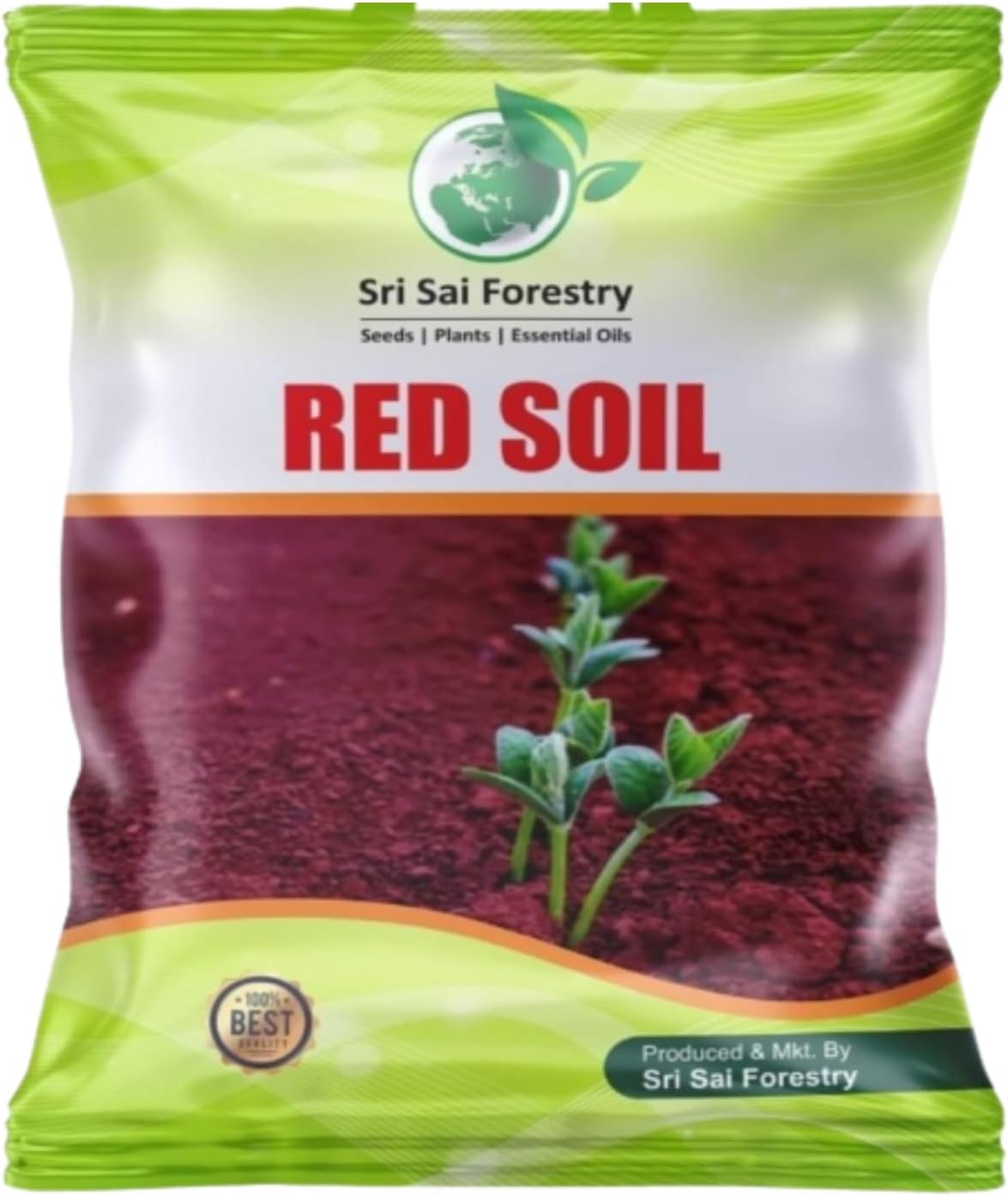 SRI SAI FORESTRY Red Soil for Plants | Natural Enriched Red Soil for Home Garden Plants (5KG)