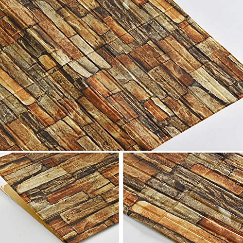 TINGCHAO Carta da Parati in Mattoni 3D Carta da