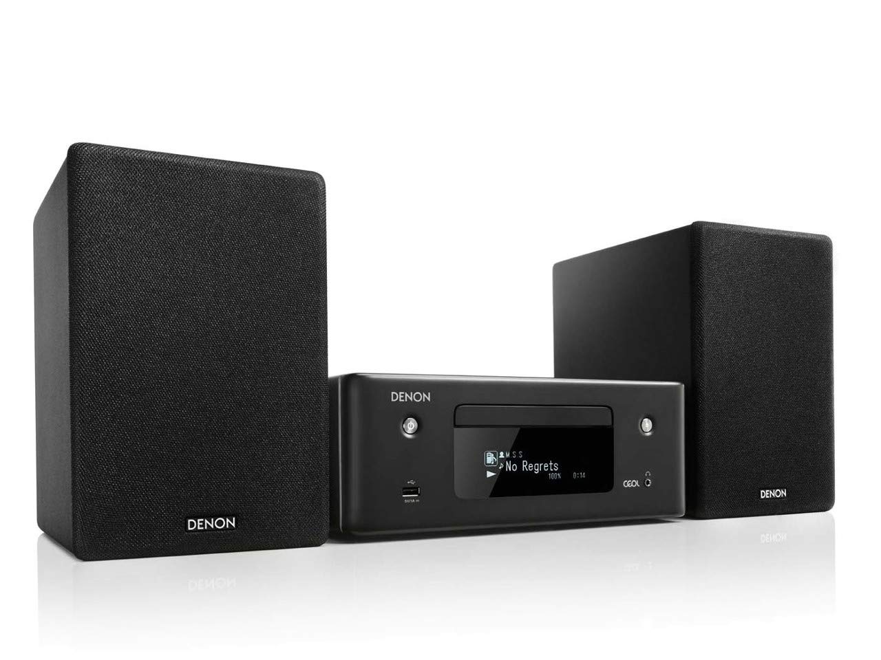 Denon N-10BK Mini impianto audio domestico Bluetooth Nero 130 W, AIFF,ALAC,DSD,FLAC,WAV