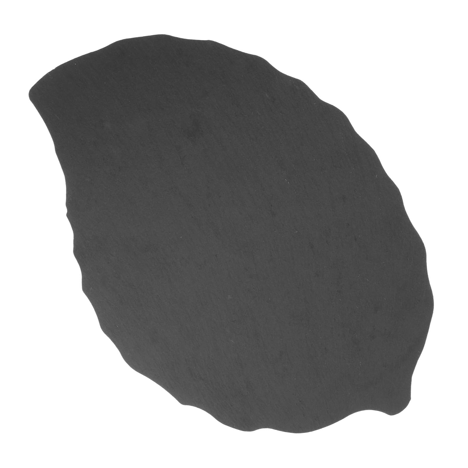 Piatto da Portata per Bistecca in Scisto Nero 30X20 CM a Forma di Foglia Vassoio Multiuso per Sushi e Dessert Stoviglie per Ristorazione Domestica e Professionale