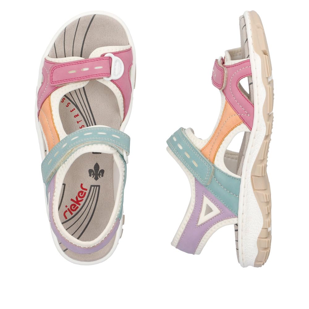 Rieker Mujer Sandalias 68866, señora Sandalias