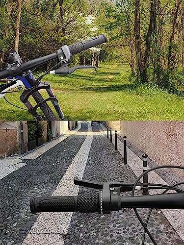 Bike Handlebar Grips Short Mini Bicycle Handlebar Grips 90mm Length Rubber Bicycle Handle Grips Black US114