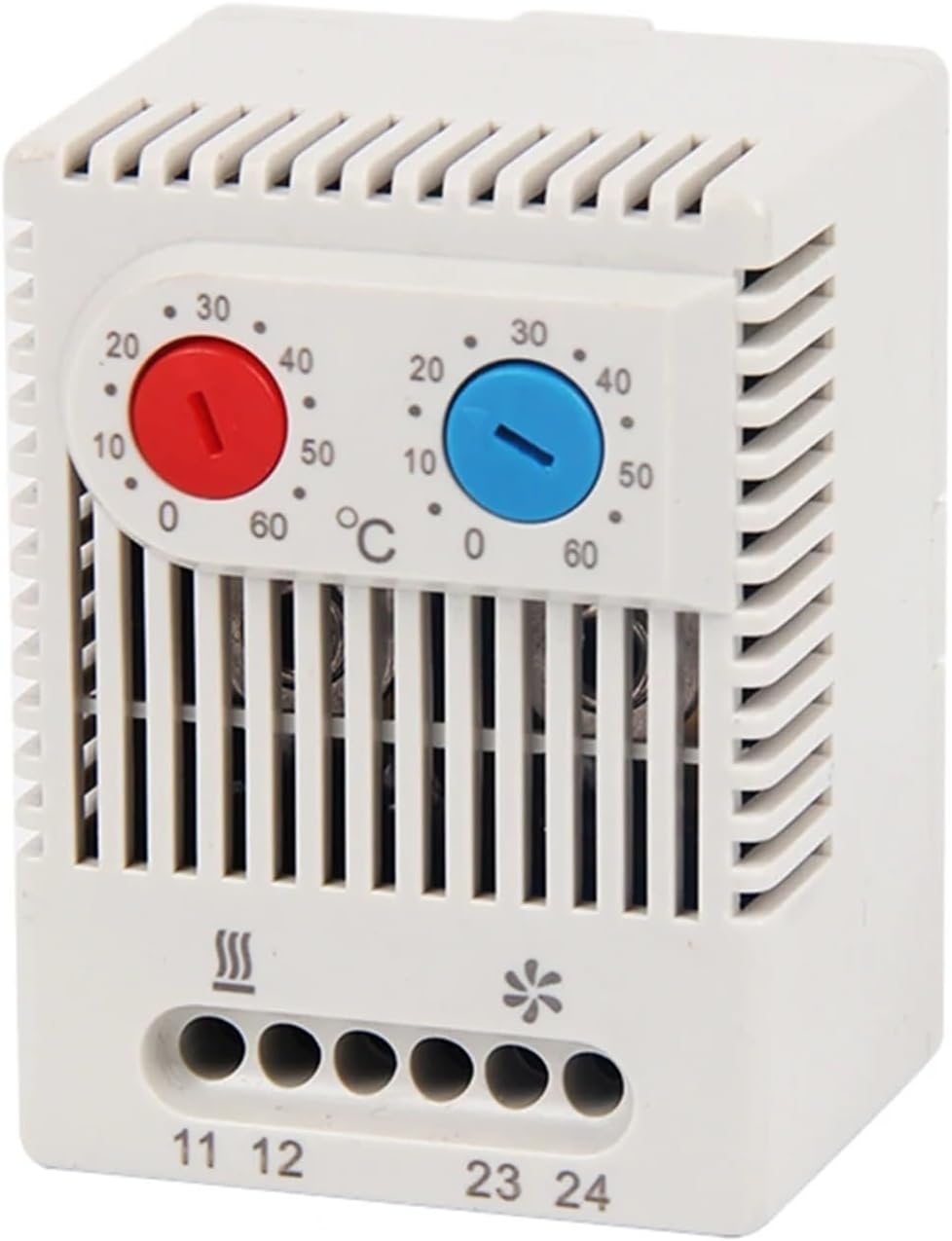 NO (Normally Open)/ NC (Normally Closed) Temperature Controller Compact Mechanical Cabinet Thermostat(NO 0 to 60 degree)