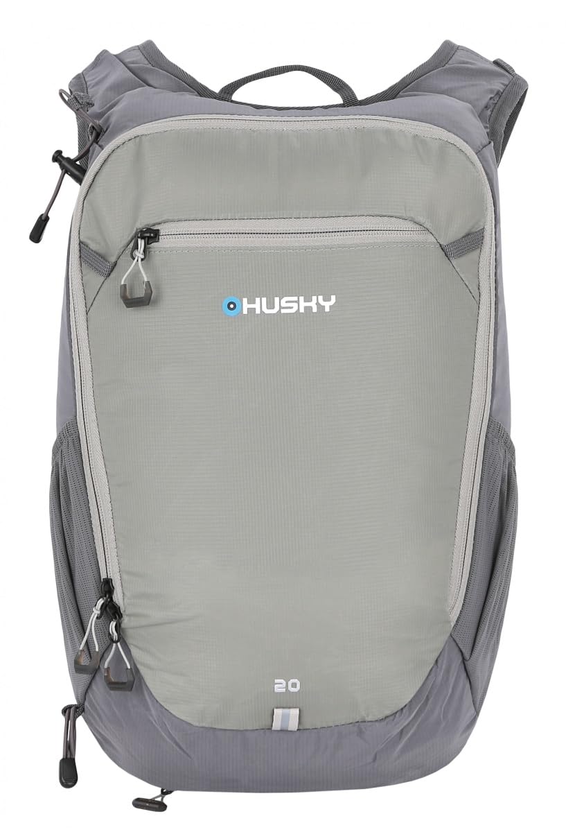 Husky Zaino da bicicletta da 20 l, leggero, robusto e impermeabile, con molto spazio, sistema di comfort e copertura antipioggia per ciclismo, trekking, escursionismo e viaggi