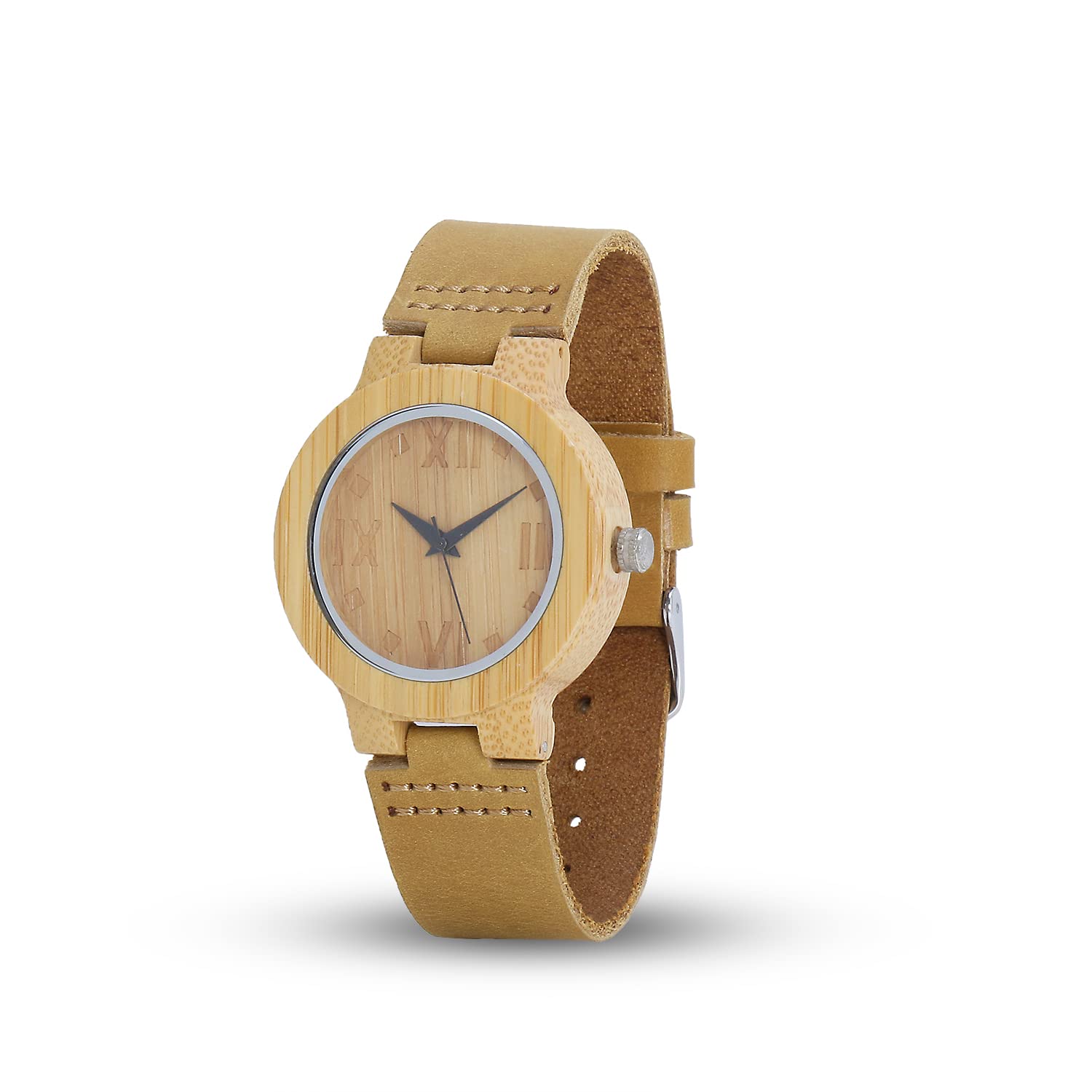 The Store Bamboo Watches for Men - Cowhide Leather Strap Wood Watch Lightweight Analog Watches for Men Movement Casual Watches - Brown (B0BDRWXMQS) Amazon Price History, Amazon Price Tracker