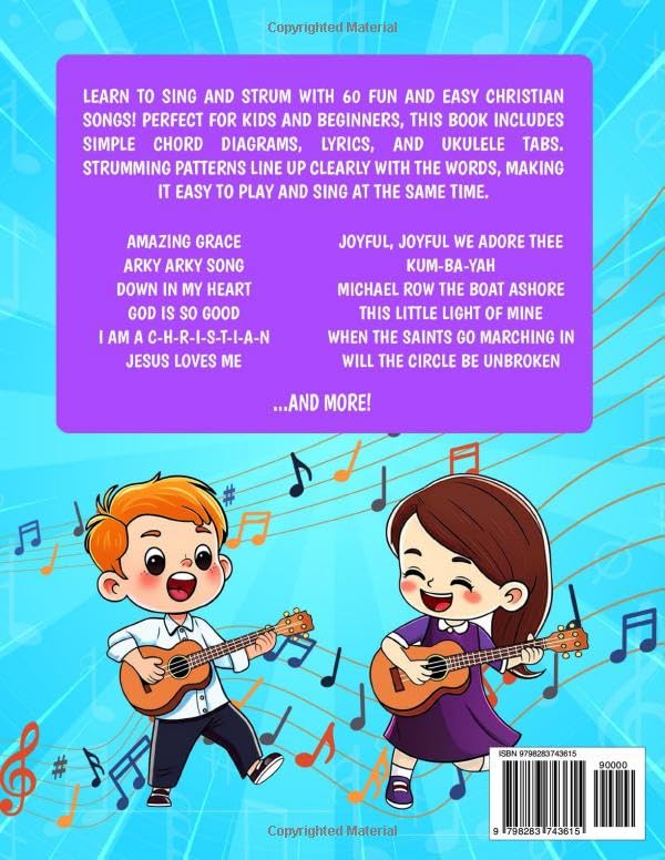 Strum & Sing - Super Easy Christian Ukulele Songbook: 60 Beginner Christian Songs with Chords and Lyrics (Beginner Ukulele Songbooks) - Image 2