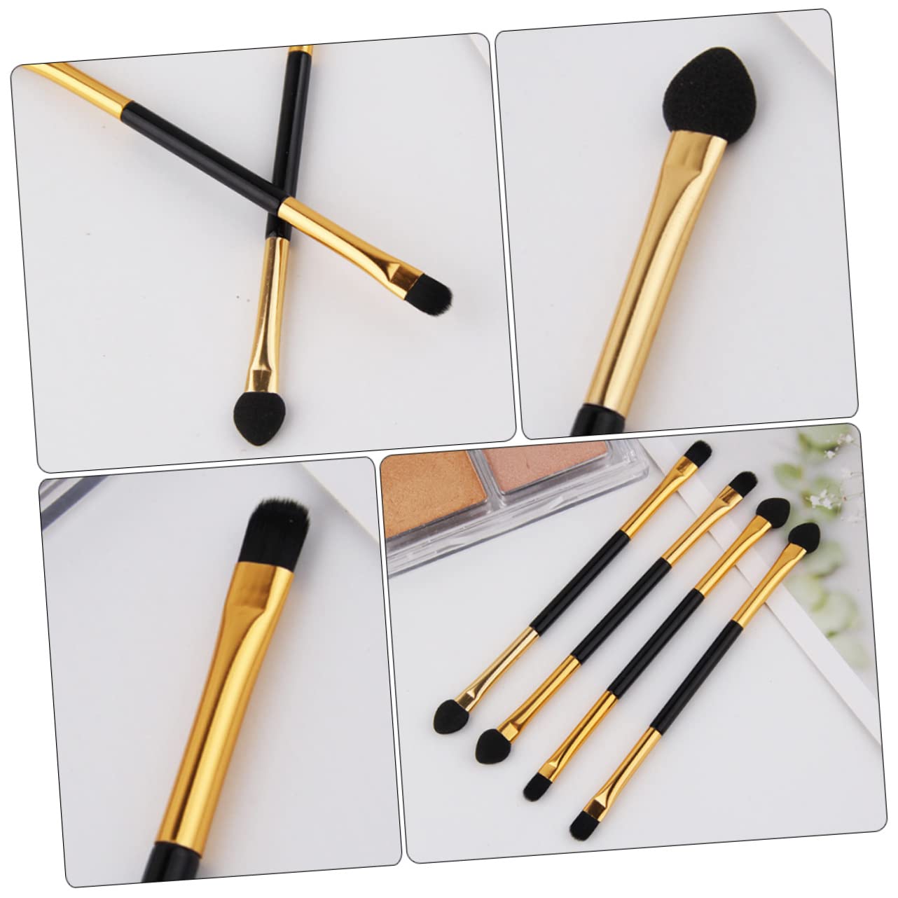 minkissy Professional Makeup Brush Set 15pcs Eye Shadow Brush Kit Fluffy Eyeshadow Applicators Makeup Supplies