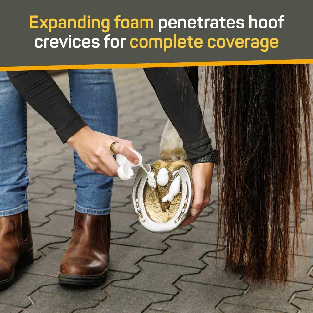 Silver Honey Rapid Hoof Care Thrush Foam, 200 mL / 6.76 oz, Manuka Honey + MicroSilver BG, Expanding Coverage for Equine Hoof Care - image 2