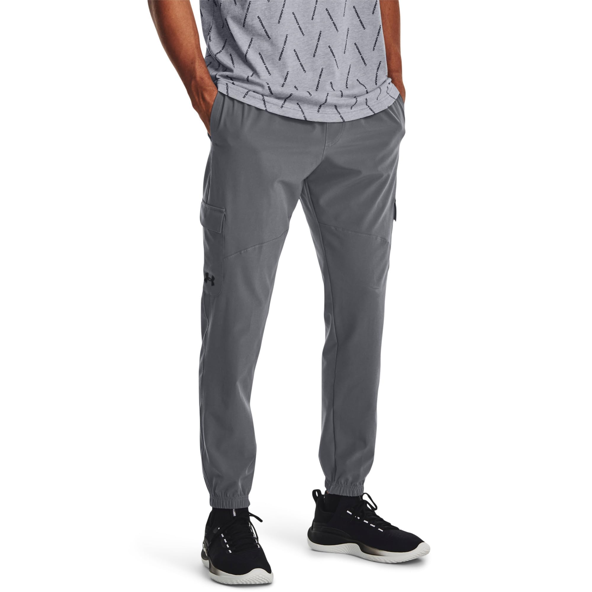 Under Armour Men's Grey Stretch Woven Cargo Pants M