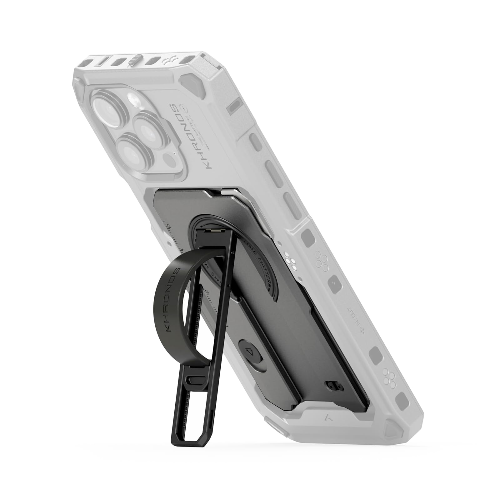 TILTA Khronos - Piastra posteriore magnetica multifunzionale per iPhone 16 Pro Max, grigio siderale, TK-IP16-PMBP-SG