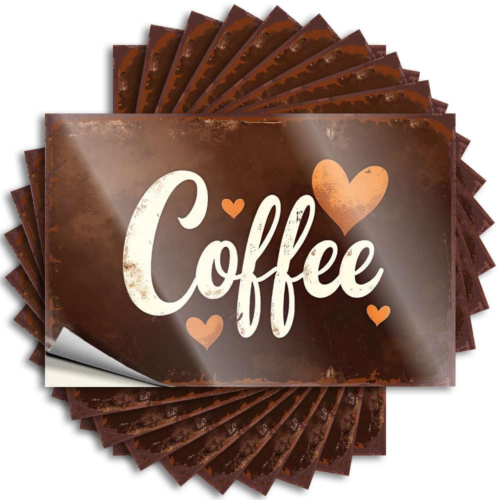 Halloween Winter Quote - Love Coffee, Love Life. Removable Decal Bottle Easy Peel for Farmers(12X18CM)